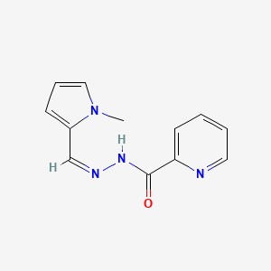 molecular formula C12H12N4O B11664822 N-[(E)-(1-methylpyrrol-2-yl)methylideneamino]pyridine-2-carboxamide CAS No. 113906-08-4