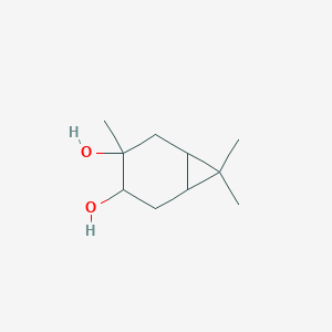 molecular formula C10H18O2 B011665 3,7,7-Trimethylbicyclo[4.1.0]heptane-3,4-diol CAS No. 19898-58-9