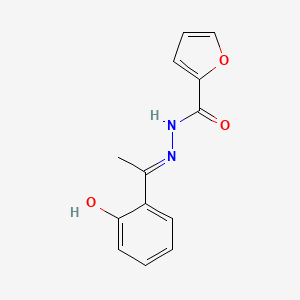 molecular formula C13H12N2O3 B11665445 N'-[(1E)-1-(2-hydroxyphenyl)ethylidene]furan-2-carbohydrazide 
