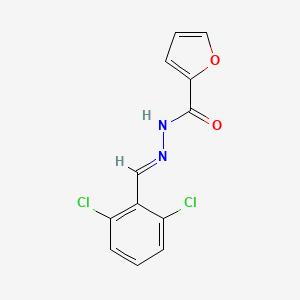 molecular formula C12H8Cl2N2O2 B11665624 N'-[(E)-(2,6-dichlorophenyl)methylidene]furan-2-carbohydrazide 