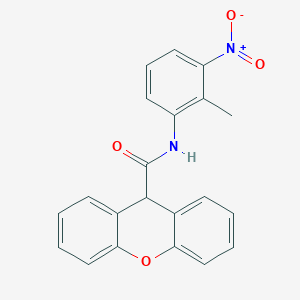 molecular formula C21H16N2O4 B11666156 N-(2-methyl-3-nitrophenyl)-9H-xanthene-9-carboxamide 