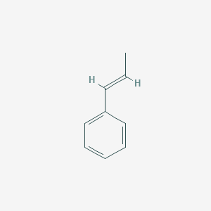 molecular formula C9H10<br>C6H5CH=CH-CH3<br>C9H10 B116673 trans-beta-Methylstyrene CAS No. 873-66-5