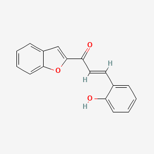 B1166786 1-(Benzofuran-2-yl)-3-(2-hydroxyphenyl)prop-2-en-1-one CAS No. 107155-10-2