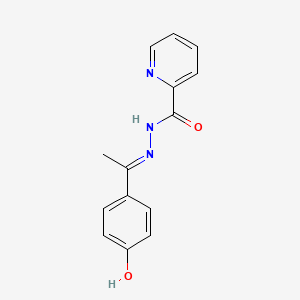 molecular formula C14H13N3O2 B11668353 N'-[1-(4-hydroxyphenyl)ethylidene]-2-pyridinecarbohydrazide CAS No. 315201-99-1