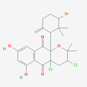 molecular formula C25H29BrCl2O5 B1166856 Napyradiomycin B3 CAS No. 103106-22-5