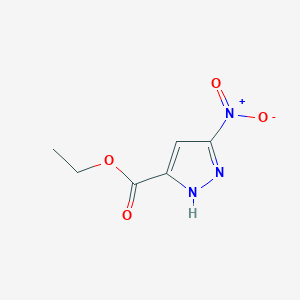 molecular formula C6H7N3O4 B116689 ethyl 5-nitro-1H-pyrazole-3-carboxylate CAS No. 39846-84-9