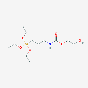 molecular formula C10H22NO4SiO(CH2CH2O)4-6H B1166908 N-(Triethoxysilylpropyl)-O-polyethylene oxide urethane CAS No. 37251-86-8