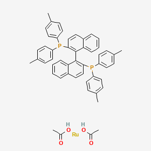 molecular formula C52H48O4P2Ru B1166974 RU(Oac)2[(R)-tolbinap] CAS No. 116128-29-1