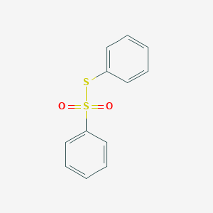 molecular formula C12H10O2S2 B116699 S-Phenyl benzenethiosulfonate CAS No. 1212-08-4