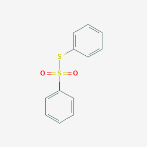 molecular formula C12H10O2S2 B116699 Benzenesulfonothioic acid, S-phenyl ester CAS No. 1212-08-4