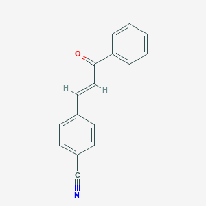molecular formula C16H11NO B116712 Benzonitrile, 4-(3-oxo-3-phenyl-1-propenyl)- CAS No. 5724-55-0