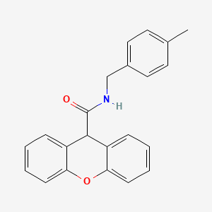 molecular formula C22H19NO2 B11672251 N-[(4-methylphenyl)methyl]-9H-xanthene-9-carboxamide 