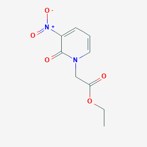 molecular formula C9H10N2O5 B116731 ethyl 2-(3-nitro-2-oxopyridin-1(2H)-yl)acetate CAS No. 147283-76-9