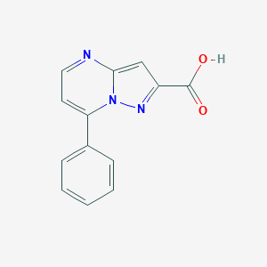 molecular formula C13H9N3O2 B116735 7-苯基吡唑并[1,5-a]嘧啶-2-羧酸 CAS No. 886503-17-9