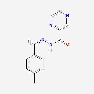 molecular formula C13H12N4O B11673787 N'-[(Z)-(4-methylphenyl)methylidene]pyrazine-2-carbohydrazide 