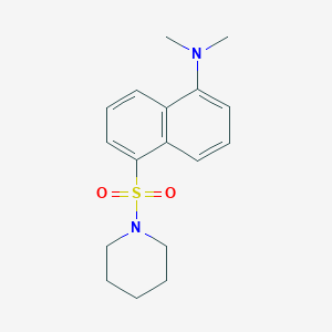 molecular formula C17H22N2O2S B11673909 Piperidine, 1-[[5-(dimethylamino)-1-naphthalenyl]sulfonyl]- CAS No. 6071-68-7