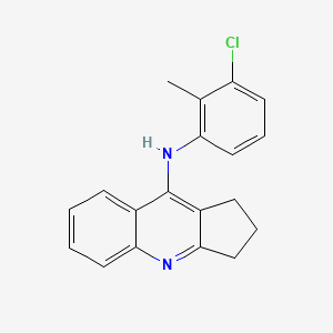 molecular formula C19H17ClN2 B11673978 N-(3-chloro-2-methylphenyl)-2,3-dihydro-1H-cyclopenta[b]quinolin-9-amine 