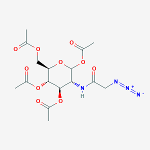molecular formula C16H22N4O10 B116752 2-[(Azidoacetyl)amino]-2-deoxy-D-glucopyranose 1,3,4,6-tetraacetate CAS No. 98924-81-3