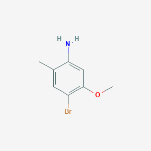 molecular formula C8H10BrNO B116754 4-Bromo-5-methoxy-2-methylaniline CAS No. 152626-77-2