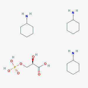 molecular formula C3H7O7P(C6H13N)3 B1167556 Tri(cyclohexylammonium) 3-phosphoglycerate, (R)- CAS No. 108321-47-7