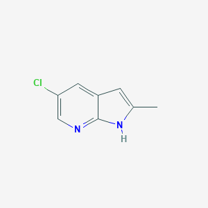 molecular formula C8H7ClN2 B116764 5-Chloro-2-methyl-1H-pyrrolo[2,3-B]pyridine CAS No. 145934-81-2