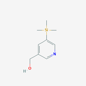 molecular formula C9H15NOSi B116768 (5-Trimethylsilylpyridin-3-yl)methanol CAS No. 144056-14-4