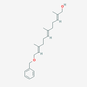 molecular formula C22H32O2 B116771 (2E,6E,10E)-2,6,10-Trimethyl-12-(phenylmethoxy)-2,6,10-dodecatrien-1-ol CAS No. 71135-48-3