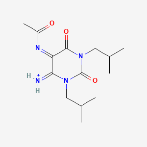 molecular formula C14H24N4O3 B1167824 N-(6-Amino-1,3-diisobutyl-2,4-dioxo-1,2,3,4-tetrahydro-5-pyrimidinyl)acetamide CAS No. 120562-83-6