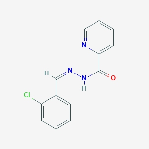 molecular formula C13H10ClN3O B11679532 N'-[(Z)-(2-Chlorophenyl)methylidene]pyridine-2-carbohydrazide 