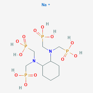 B1167978 [Cyclohexane-1,2-diylbis[nitrilobis(methylene)]]tetrakisphosphonic acid, sodium salt CAS No. 102506-09-2