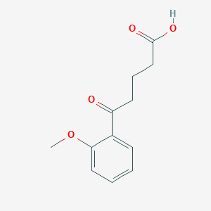 molecular formula C12H14O4 B011680 5-(2-甲氧基苯基)-5-氧代戊二酸 CAS No. 105253-92-7