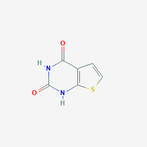 molecular formula C6H4N2O2S B116809 噻吩[2,3-d]嘧啶-2,4-二醇 CAS No. 18740-38-0