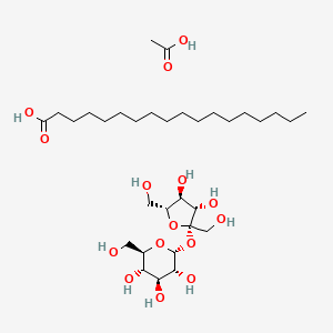 molecular formula C32H62O15 B1168110 Sucrose acetate distearate CAS No. 121684-92-2