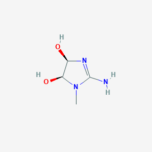 molecular formula C4H9N3O2 B1168118 (4R,5S)-2-Amino-1-methyl-4,5-dihydro-1H-imidazole-4,5-diol CAS No. 124762-94-3