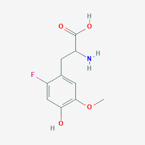 Phenylpropionic acid, alpha-amino-2-fluoro-4-hydroxy-5-methoxy-