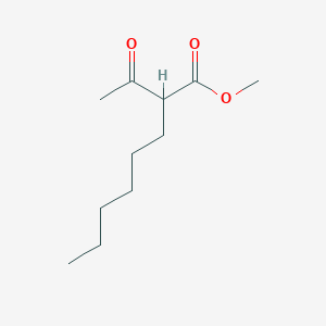 molecular formula C11H20O3 B116824 甲基2-乙酰辛酸酯 CAS No. 70203-04-2
