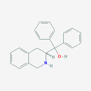 molecular formula C22H21NO B116825 (S)-(-)-1,2,3,4-Tetrahydro-alpha,alpha-diphenyl-3-isoquinolinemethanol CAS No. 140408-82-8