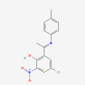 4-Chloro-6-[1-(4-methylanilino)ethylidene]-2-nitrocyclohexa-2,4-dien-1-one