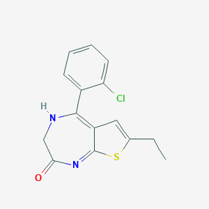 molecular formula C15H13ClN2OS B116832 Desmethylclotiazepam CAS No. 33671-37-3