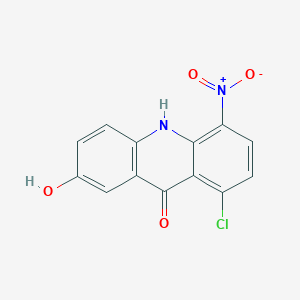 molecular formula C13H7ClN2O4 B116833 8-Chloro-5-nitroacridine-2,9-diol CAS No. 99009-49-1