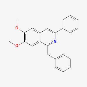 molecular formula C24H21NO2 B11683434 1-Benzyl-6,7-dimethoxy-3-phenylisoquinoline 