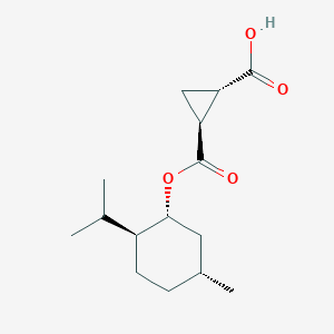 molecular formula C15H24O4 B116835 (1S,2S)-2-(((1R,2S,5R)-2-isopropyl-5-methylcyclohexyloxy)carbonyl)cyclopropanecarboxylic acid CAS No. 175221-03-1