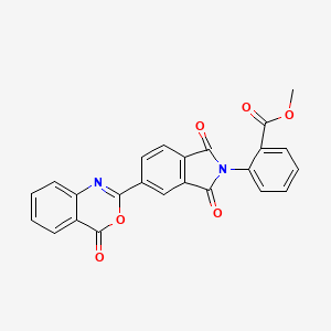 molecular formula C24H14N2O6 B11684044 methyl 2-[1,3-dioxo-5-(4-oxo-4H-3,1-benzoxazin-2-yl)-1,3-dihydro-2H-isoindol-2-yl]benzoate 