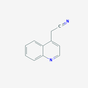 molecular formula C11H8N2 B116844 4-Quinolineacetonitrile CAS No. 14003-46-4