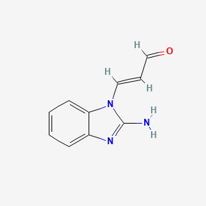 molecular formula C10H9N3O B1168466 3-(2-Amino-1H-benzo[d]imidazol-1-yl)acrylaldehyde CAS No. 107113-21-3