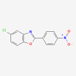 molecular formula C13H7ClN2O3 B11684681 5-Chloro-2-(4-nitrophenyl)-1,3-benzoxazole CAS No. 893-18-5