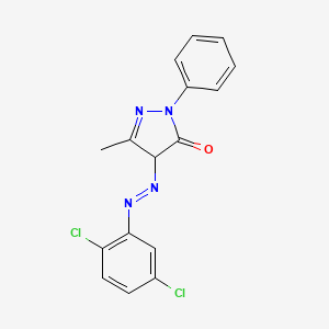 molecular formula C16H12Cl2N4O B11684950 4-[(2,5-Dichlorophenyl)azo]-2,4-dihydro-5-methyl-2-phenyl-3H-pyrazol-3-one CAS No. 6407-75-6
