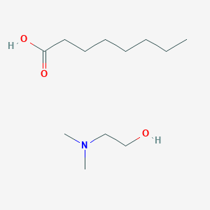 molecular formula C12H27NO3 B011685 N,N-Dimethyl(2-hydroxyethyl)ammonium octanoate CAS No. 108067-35-2