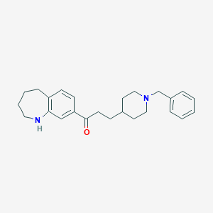 molecular formula C25H32N2O B116853 Zanapezil CAS No. 142852-50-4