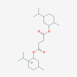 molecular formula C₂₄H₄₂O₄ B116862 bis((1R,2S,5R)-2-isopropyl-5-methylcyclohexyl) succinate CAS No. 34212-59-4